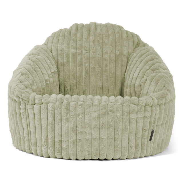 Saccosäck Bubble - Ultraplyschmanchestertyg Salviagrön 01