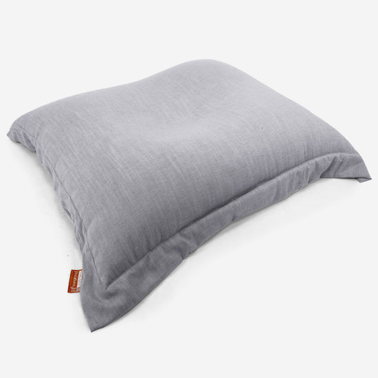 Saccosäck Kudde XXL - Linneutseende Silverfärgad 03