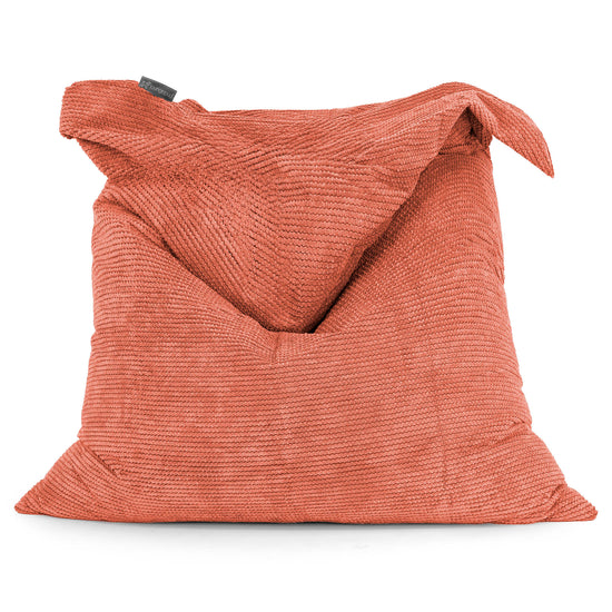 Saccosäck Kudde XXL - Pom-pom Pumpaorange 01