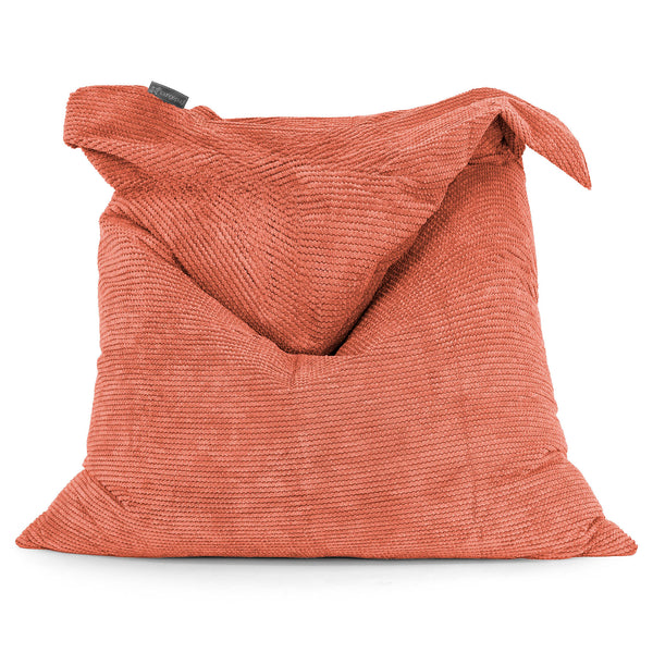 Saccosäck Kudde XXL - Pom-pom Pumpaorange 01