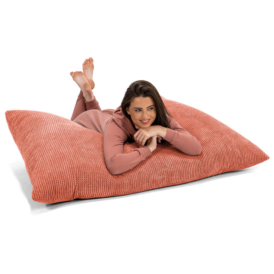 Saccosäck Kudde XXL - Pom-pom Pumpaorange 03