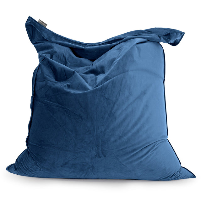 Saccosäck Kudde XXL - Sammet Navy 01