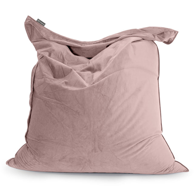 Saccosäck Kudde XXL - Sammet Rosa 01