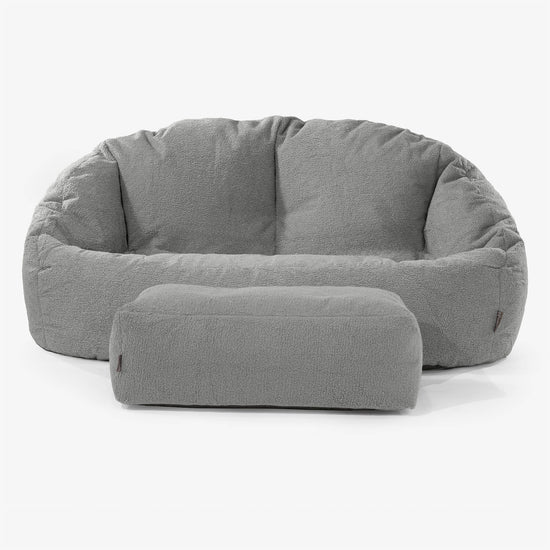 Saccosäck Soffa Bubble - Boucle Grå 02
