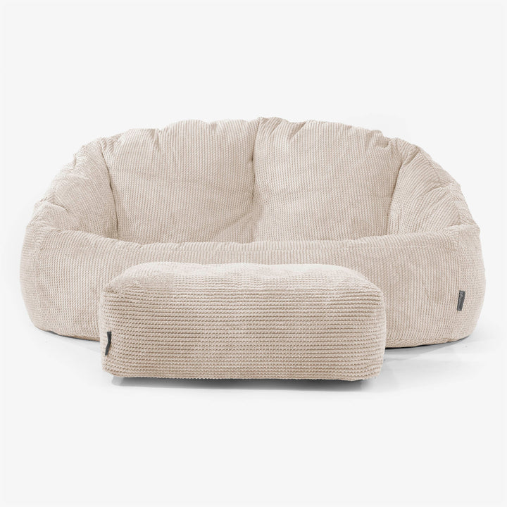 Saccosäck Soffa Bubble - pom Elfenbensvit 02
