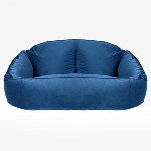 Saccosäck Soffa Bubble - Sammet Navy