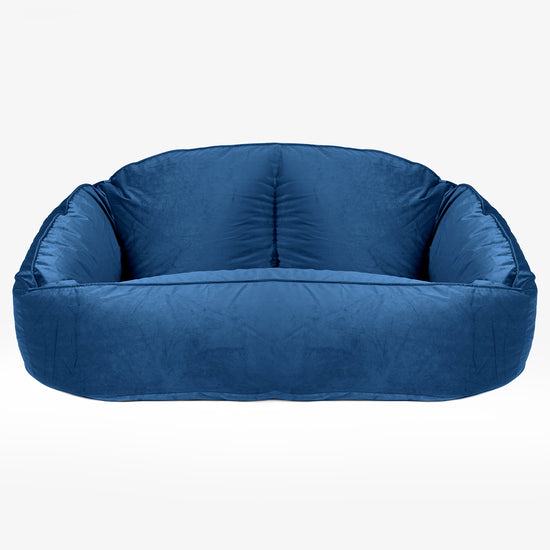 Saccosäck Soffa Bubble - Sammet Navy 01
