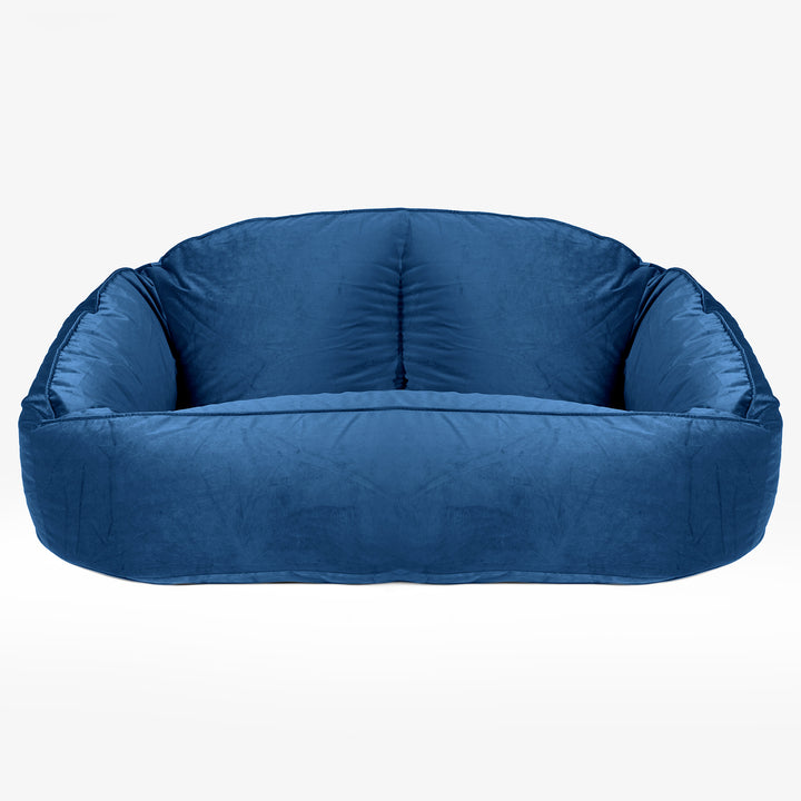 Saccosäck Soffa Bubble - Sammet Navy 01