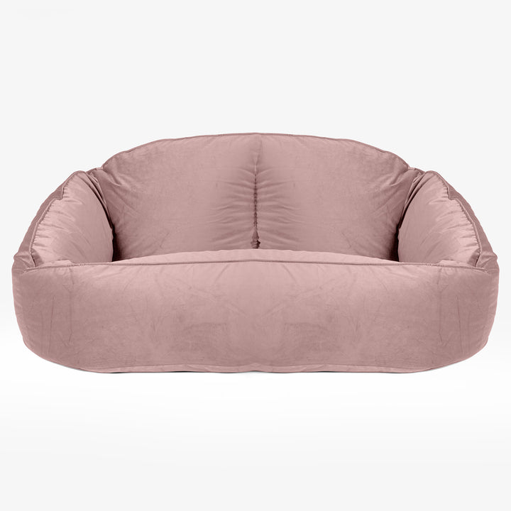 Saccosäck Soffa Bubble - Sammet Rosa 01