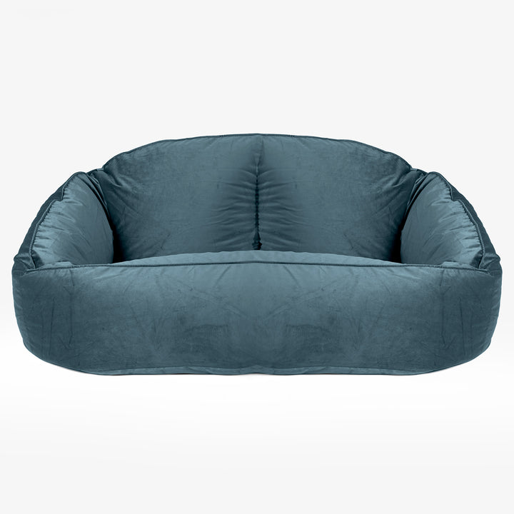 Saccosäck Soffa Bubble - Sammet Teal 01