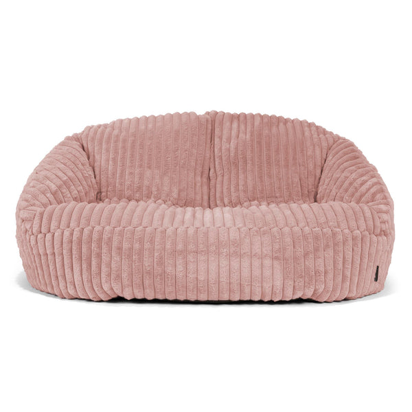Saccosäck Soffa Bubble - Ultraplyschmanchestertyg Gammelrosa 01