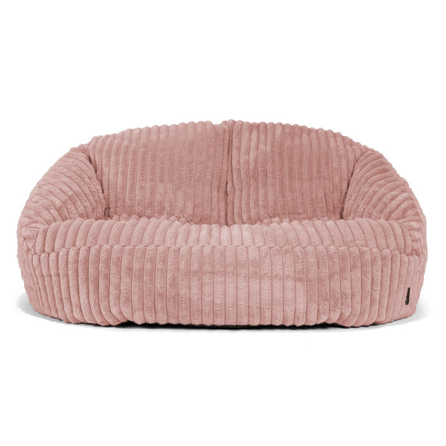 Saccosäck Soffa Bubble - Ultraplyschmanchestertyg Gammelrosa 01