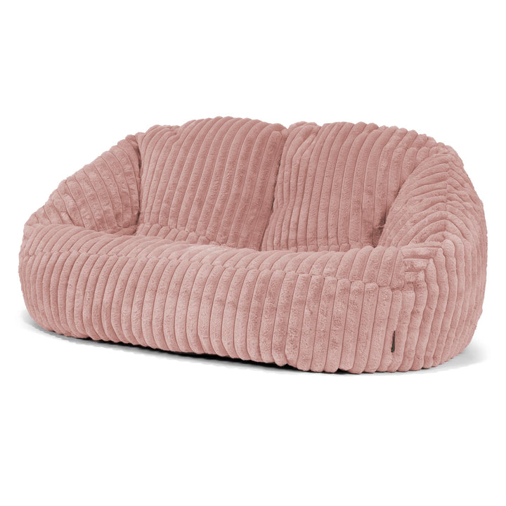 Saccosäck Soffa Bubble - Ultraplyschmanchestertyg Gammelrosa 04