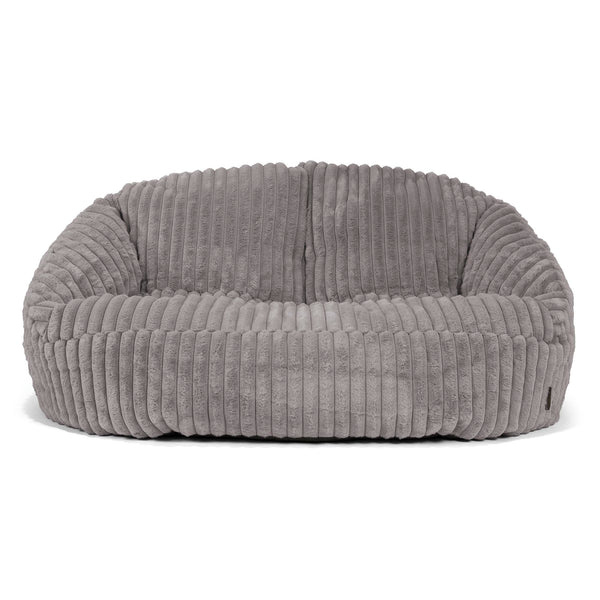 Saccosäck Soffa Bubble - Ultraplyschmanchestertyg Grå 01