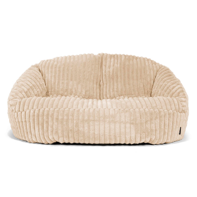 Saccosäck Soffa Bubble - Ultraplyschmanchestertyg Gräddvit 01