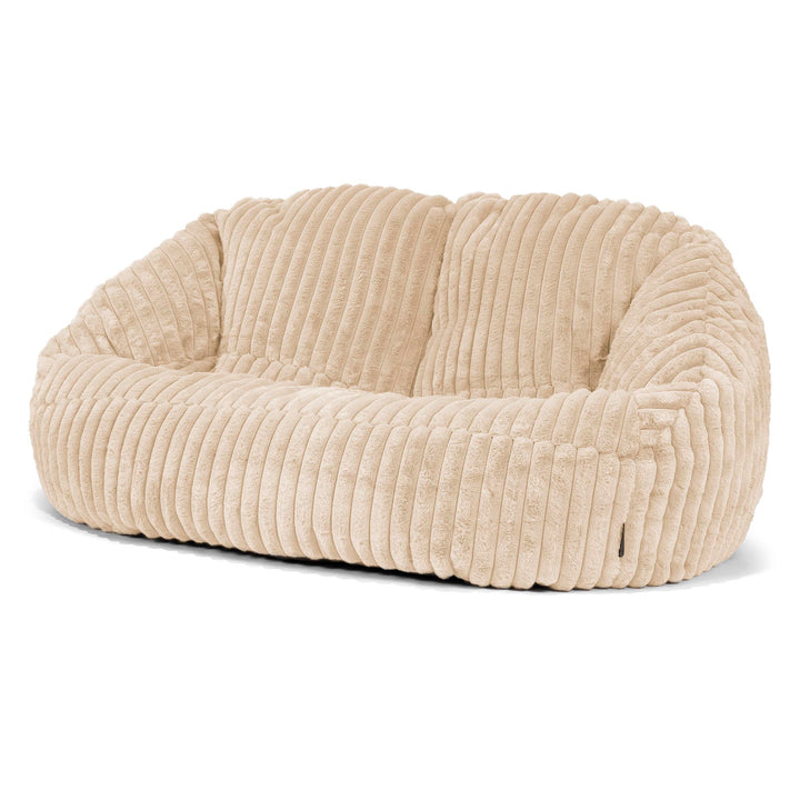 Saccosäck Soffa Bubble - Ultraplyschmanchestertyg Gräddvit 04