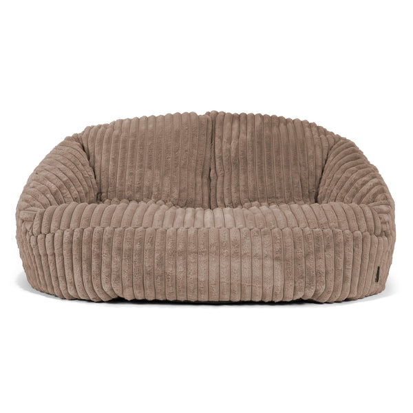 Saccosäck Soffa Bubble - Ultraplyschmanchestertyg Minkbrun 01
