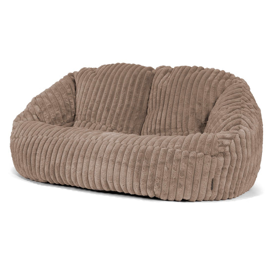 Saccosäck Soffa Bubble - Ultraplyschmanchestertyg Minkbrun 04