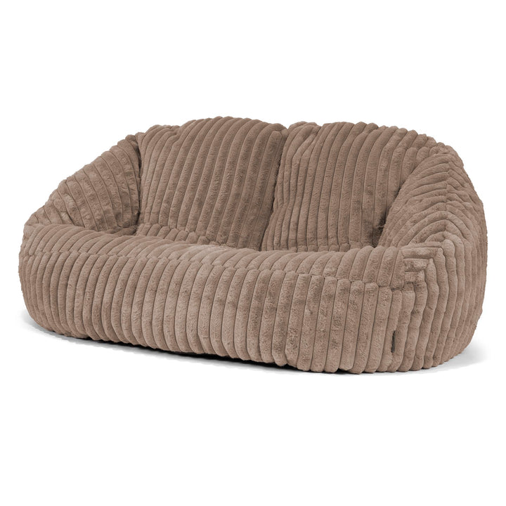 Saccosäck Soffa Bubble - Ultraplyschmanchestertyg Minkbrun 04