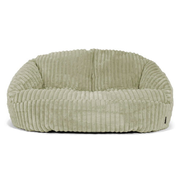 Saccosäck Soffa Bubble - Ultraplyschmanchestertyg Salviagrön 01