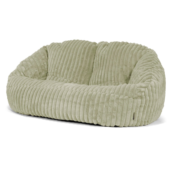 Saccosäck Soffa Bubble - Ultraplyschmanchestertyg Salviagrön 04