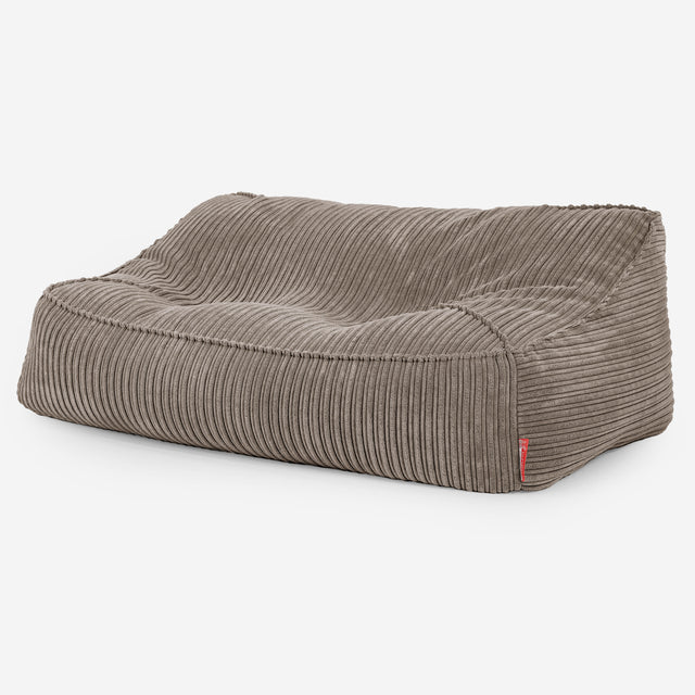 Saccosäcksoffan Sloucher - Klassisk Manchestertyg Duvgrå 01