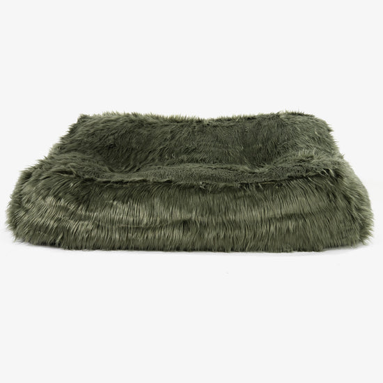 Saccosäcksoffan Sloucher - Mongoliskt Fuskpäls Sage Green 02