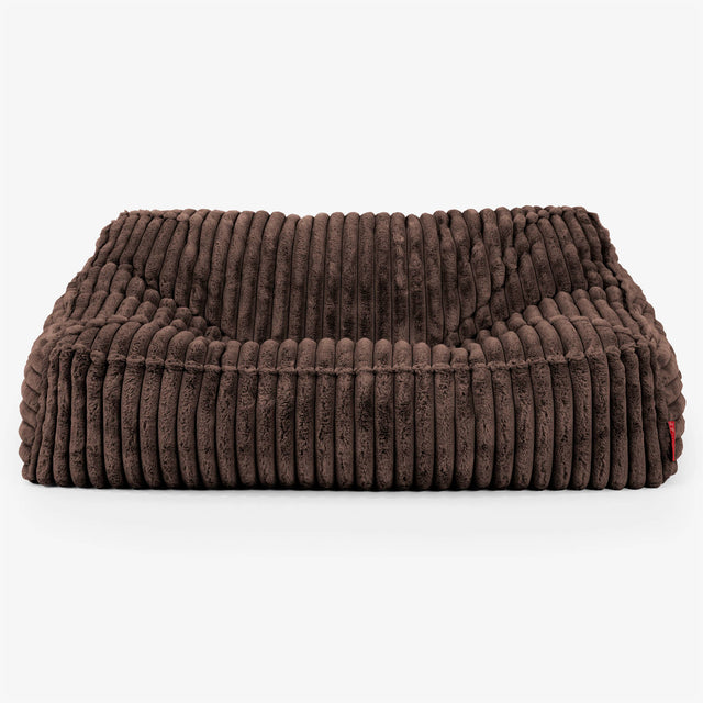 Saccosäcksoffan Sloucher - Ultraplyschmanchestertyg Sable 02