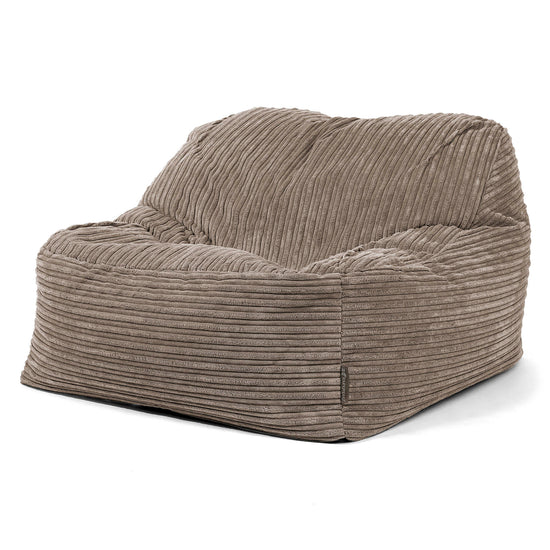 Saccosäckstolen Sloucher - Klassisk Manchestertyg Duvgrå 01