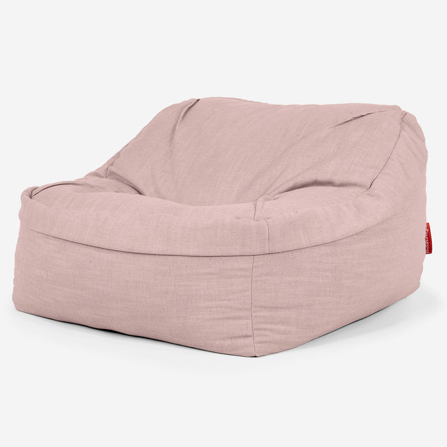 Saccosäckstolen Sloucher - Linneutseende Ros 01
