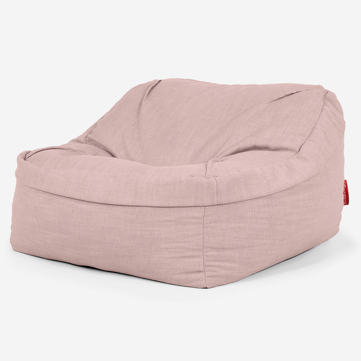 Saccosäckstolen Sloucher - Linneutseende Ros 01
