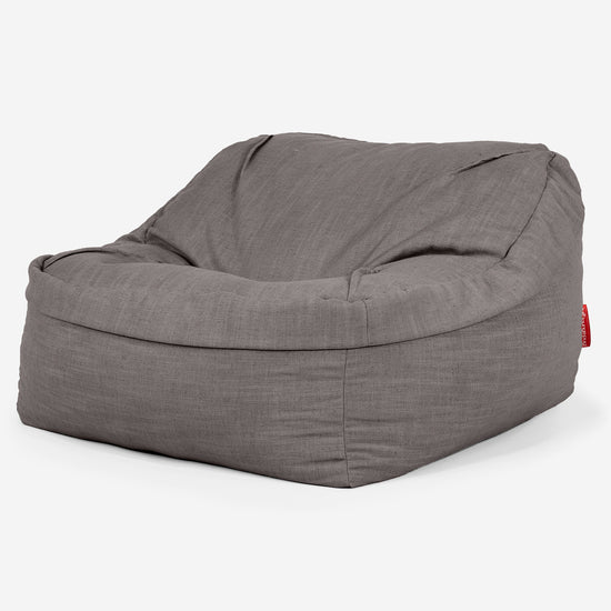 Saccosäckstolen Sloucher - Linneutseende Skiffergrå 01