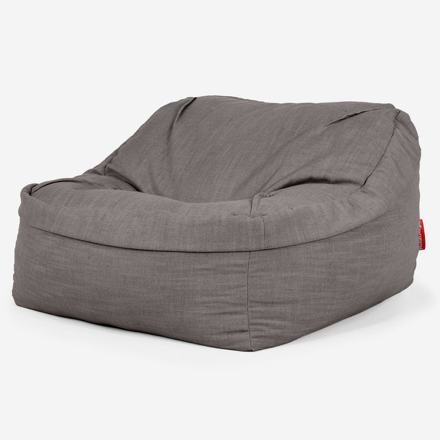 Saccosäckstolen Sloucher - Linneutseende Skiffergrå 01