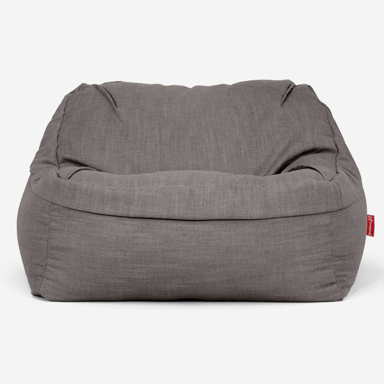 Saccosäckstolen Sloucher - Linneutseende Skiffergrå 02