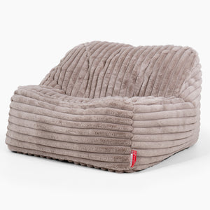 Saccosäckstolen Sloucher - Ultraplyschmanchestertyg Minkbrun