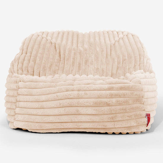 Saccosäckstolen Sloucher - Ultraplyschmanchestertyg Persika 02