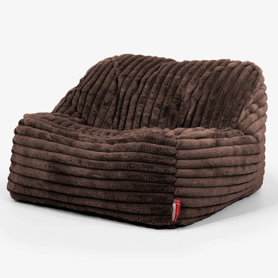 Saccosäckstolen Sloucher - Ultraplyschmanchestertyg Sable 01