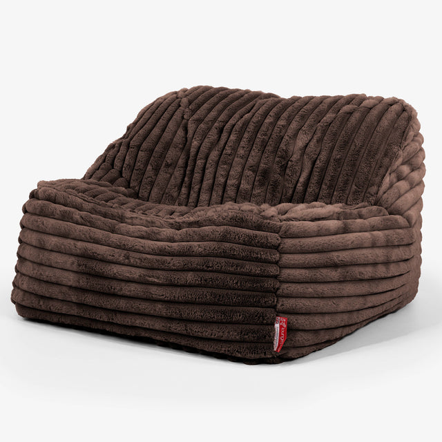 Saccosäckstolen Sloucher - Ultraplyschmanchestertyg Sable 01