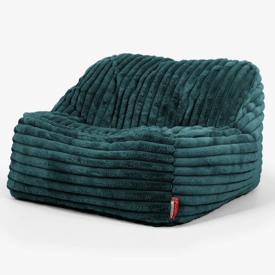 Saccosäckstolen Sloucher - Ultraplyschmanchestertyg Teal 01