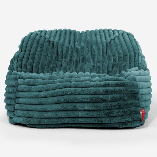 Saccosäckstolen Sloucher - Ultraplyschmanchestertyg Teal 02
