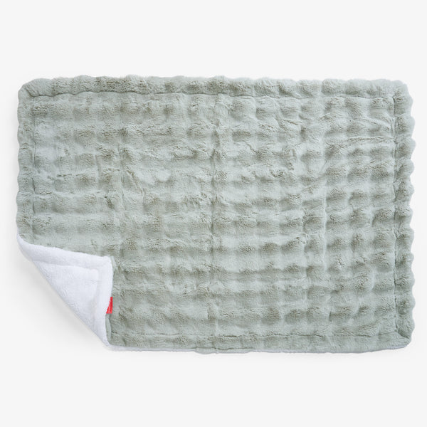 Sherpafilt - Fuskpäls Bubble Salviagrön