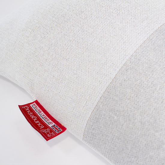 Sittsäck Gamingstol - Stickad Färgblock Grå 02