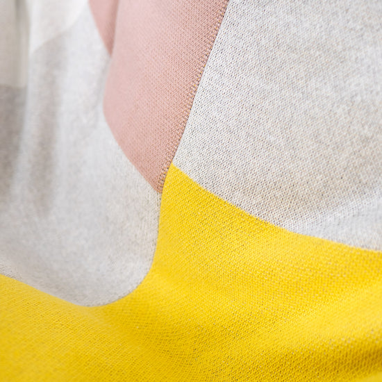 Sittsäck Gamingstol - Stickad Färgblock Grå 03