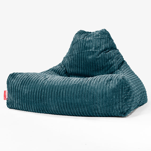 Sittsäck Lounge - Klassisk Manchestertyg Teal 01