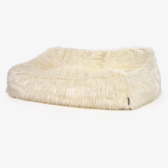 Saccosäcksoffan Sloucher Ersättningsöverdrag - Mongoliskt Fuskpäls 01