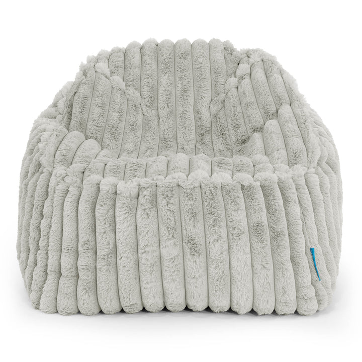 Sloucher Saccosäck för Barn 2-6 år - Ultraplyschmanchestertyg Salviagrön 02