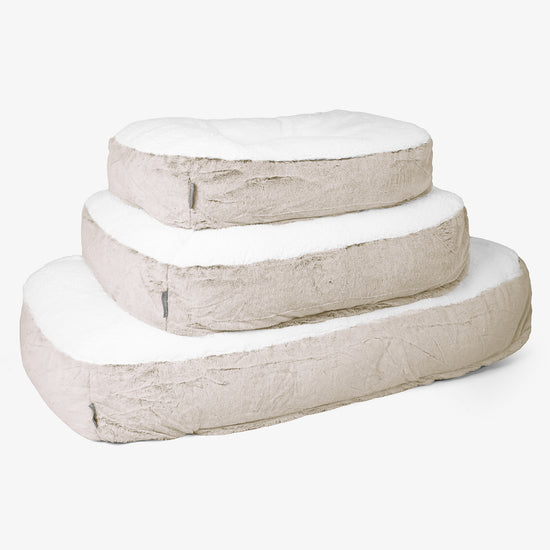 Sloucher Stor Hundsäng - Fuskkaninpäls Gyllenbrun 02