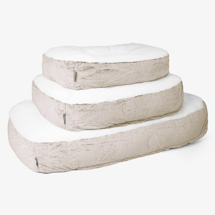 Sloucher Stor Hundsäng - Fuskkaninpäls Gyllenbrun 02