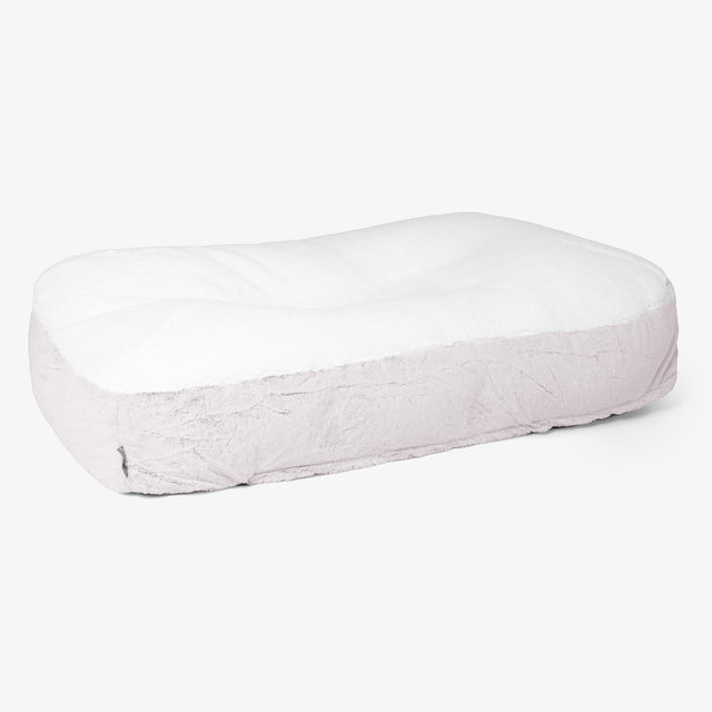 Sloucher XL Hundsäng - Fuskkaninpäls Gammelrosa 01