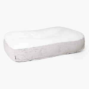 Sloucher XL Hundsäng - Fuskkaninpäls Ljusgrå